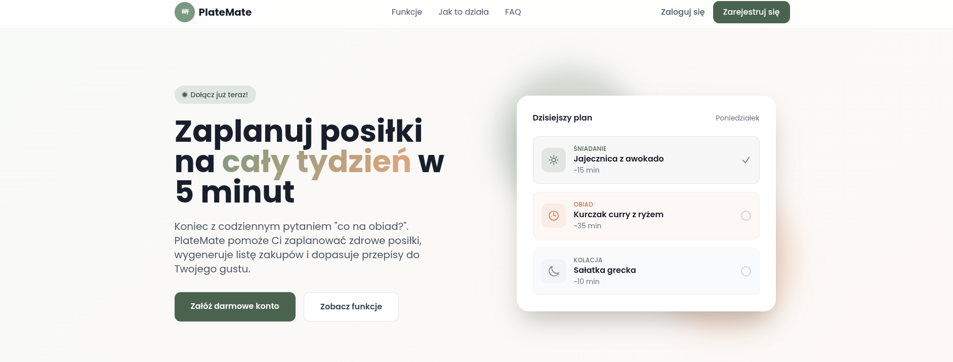 Aplikacja z AI, która planuje jadłospis na cały tydzień. W minutę.